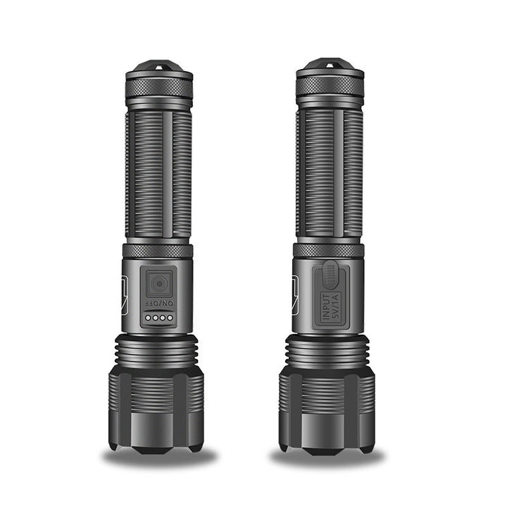 Illuminate Your Adventures with the Black Alloy Flashlight