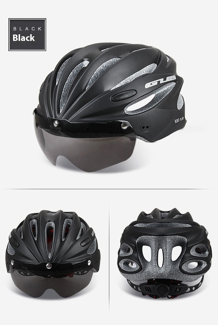 Experience Ultimate Safety and Style with Integrated Riding Cap Magnetic Goggles Helmet