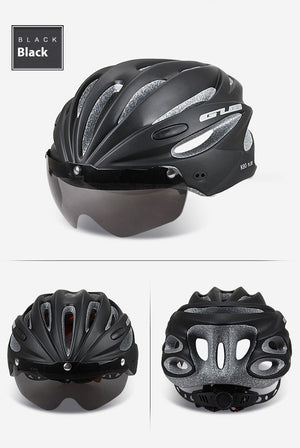 Experience Ultimate Safety and Style with Integrated Riding Cap Magnetic Goggles Helmet
