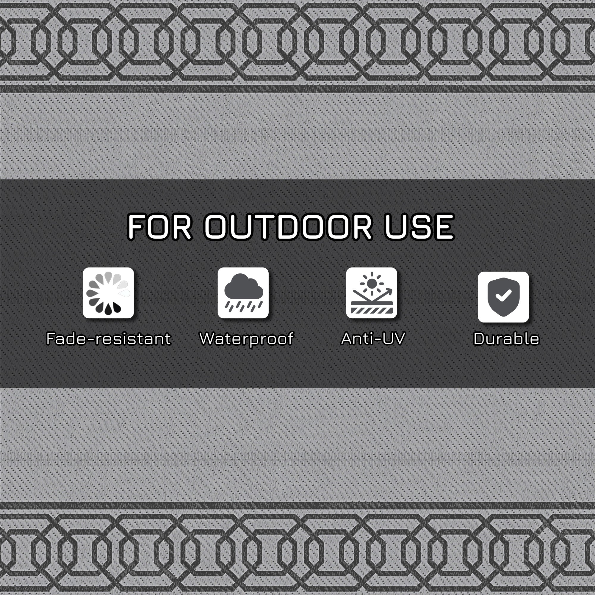 Transform Your Outdoor Space with the Reversible Outdoor Plastic Straw Rug