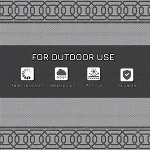 Transform Your Outdoor Space with the Reversible Outdoor Plastic Straw Rug