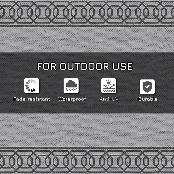 Transform Your Outdoor Space with the Reversible Outdoor Plastic Straw Rug