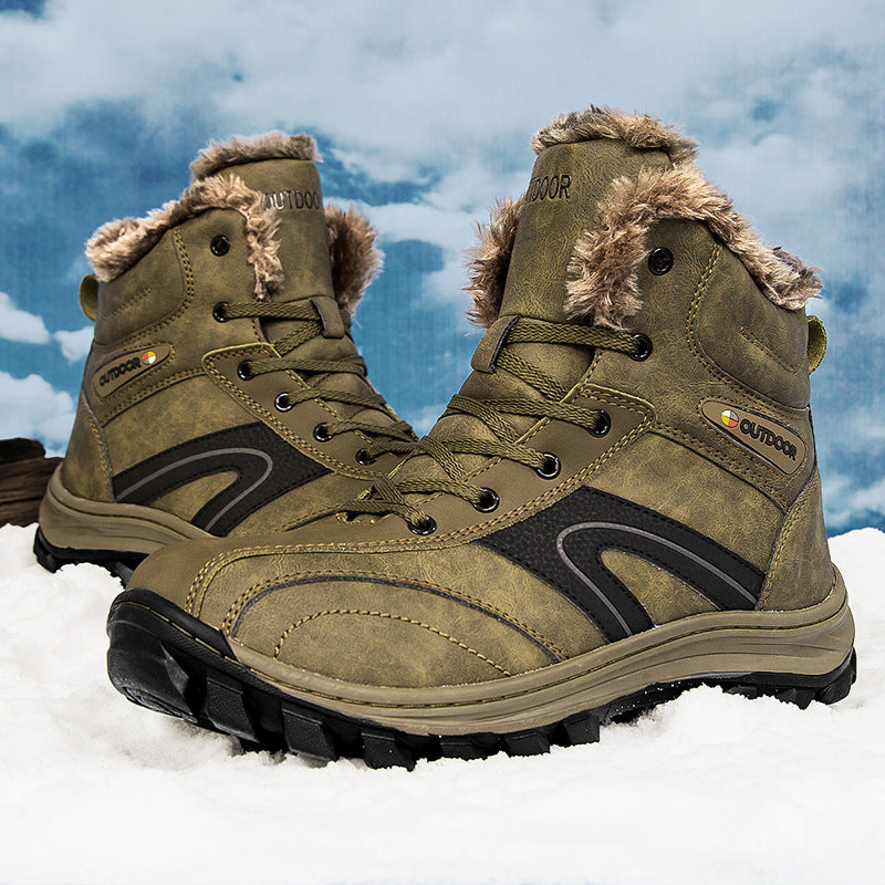 Velvet Warm Plus Size Hiking Boots