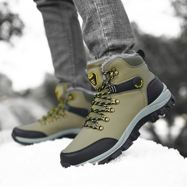 Winter Snow Boots Men Warm Plush Ankle Boots