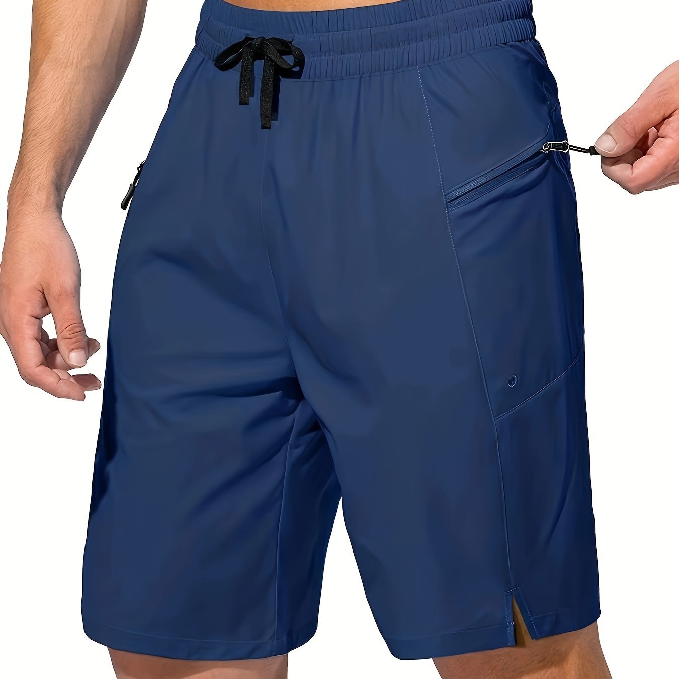 Men’s Solid Color Quick-Dry Board Shorts