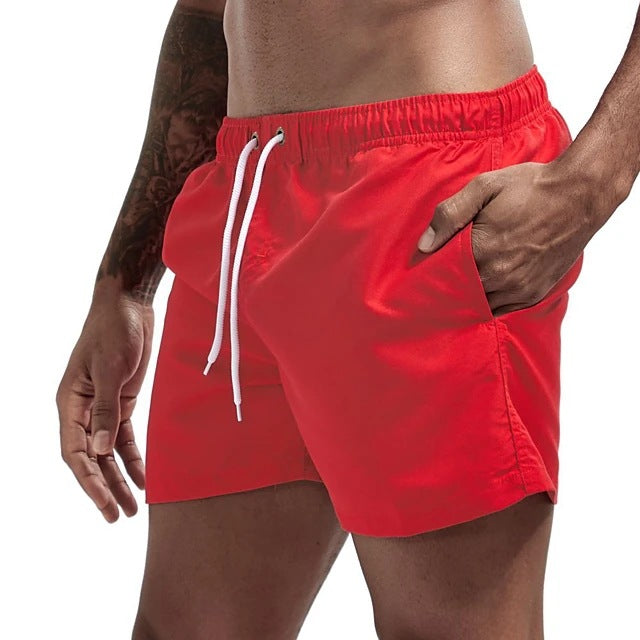 Men’s Candy Color Casual Beach Shorts