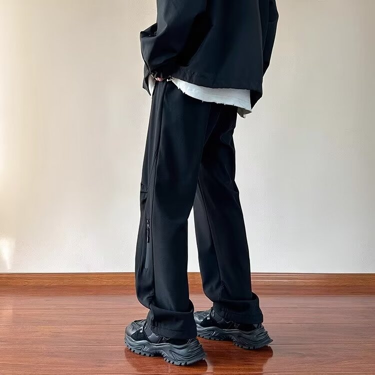 Fleece Lined Casual Work Hiking Pants Warm Outdoor Trousers