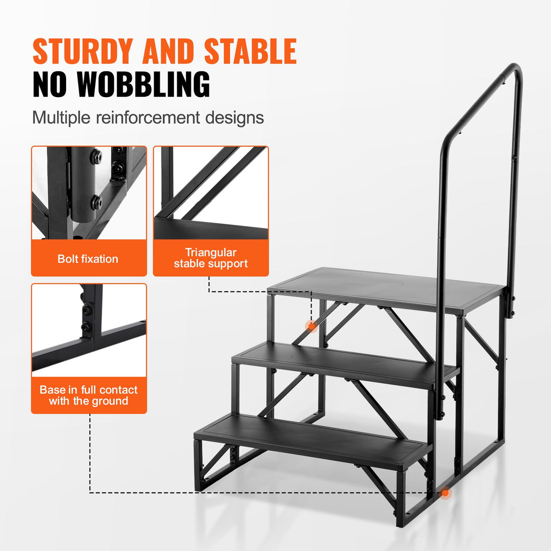 3 Step RV Stairs For Camper Access