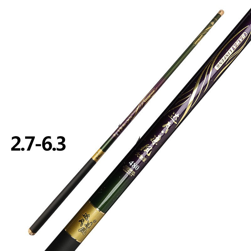 High Carbon Light Hard 6H19 Black Pit Fishing Rod Short Pitch Hand Rod