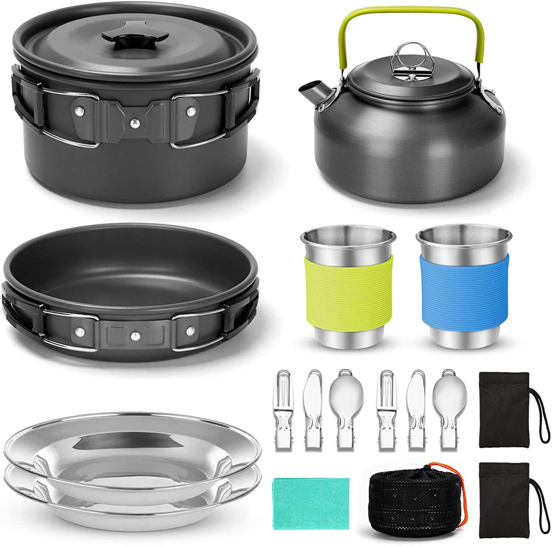Camping Combination Pot Set with Teapot