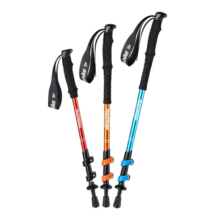 Family Kids Three Section Adjustable Trekking Poles Hiking Sticks