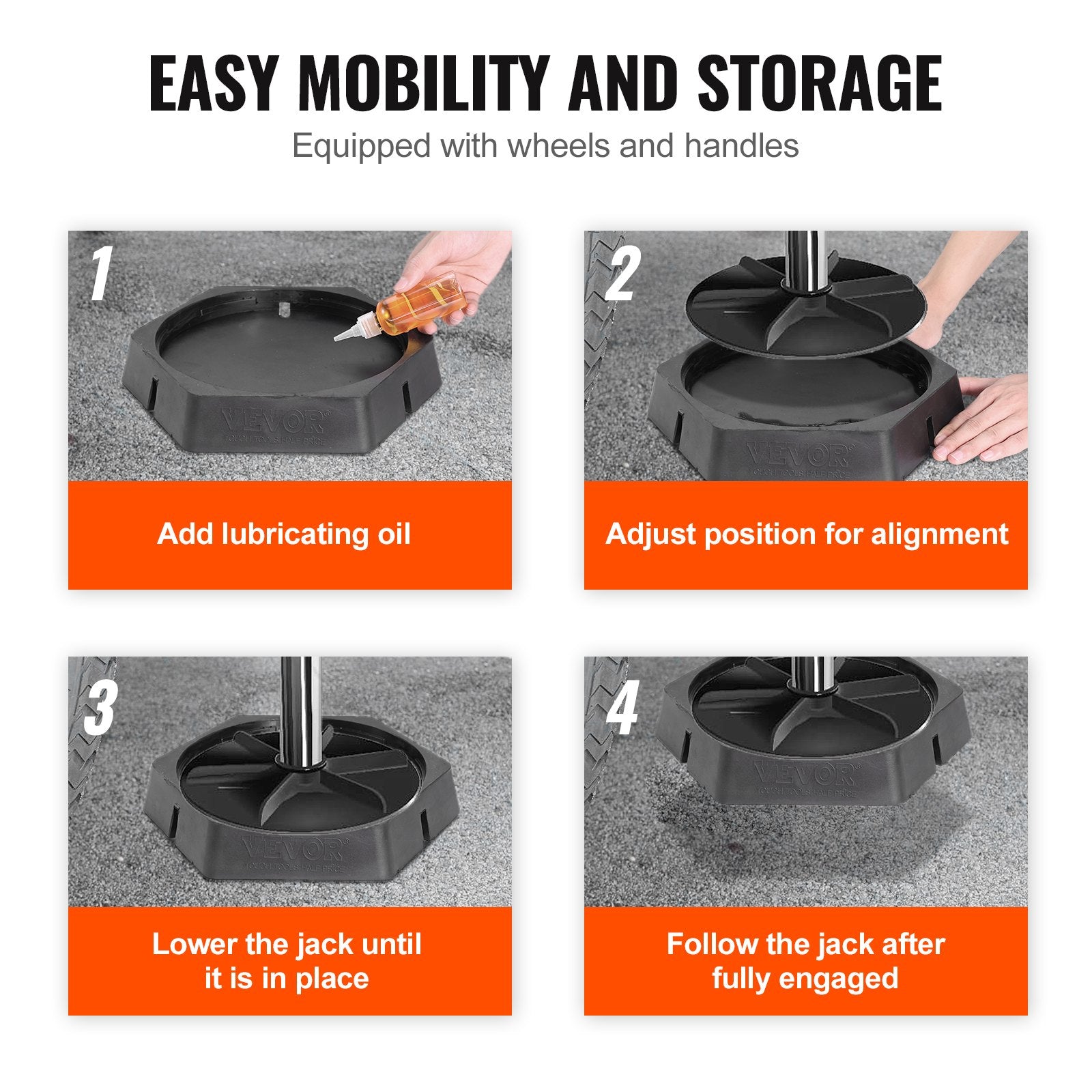 RV Leveling Pads 9 Inch Round Landing Feet