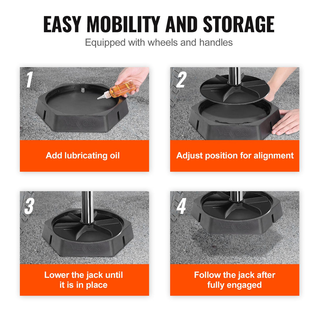 RV Leveling Pads 9 Inch Round Landing Feet