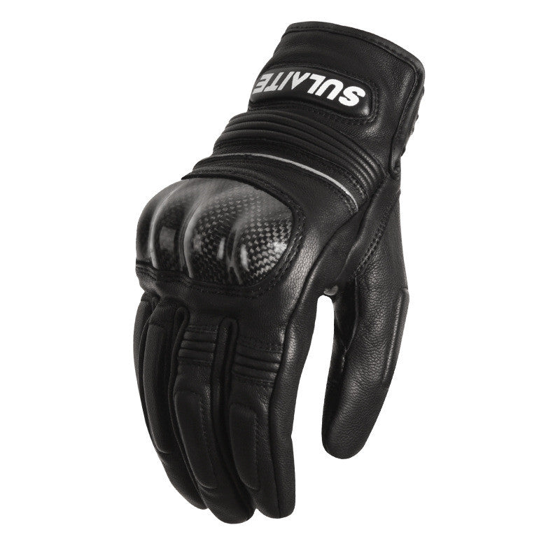 Motorcycle Sheepskin Riding Full Finger Gloves