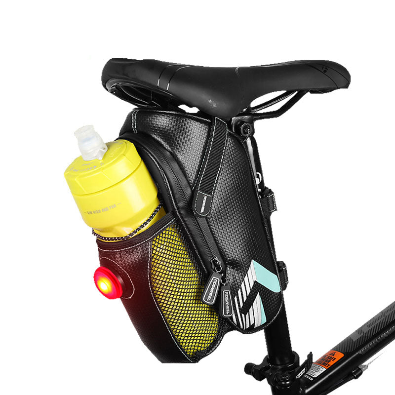 Bicycle Saddle Storage Bag with Waterbottle Holder