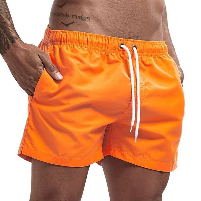 Men’s Candy Color Casual Beach Shorts