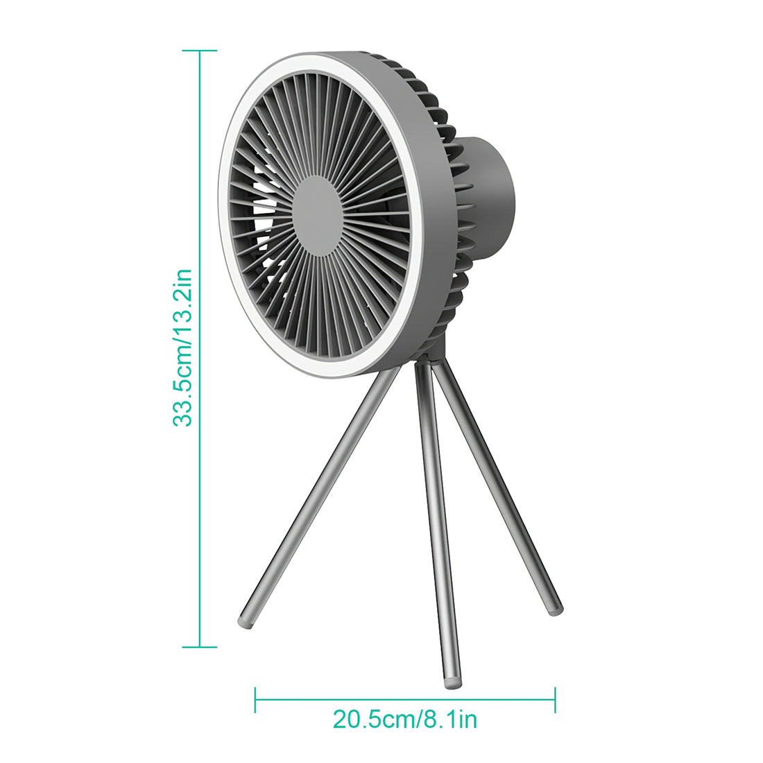 Rechargeable Camping Fan With LED Lantern
