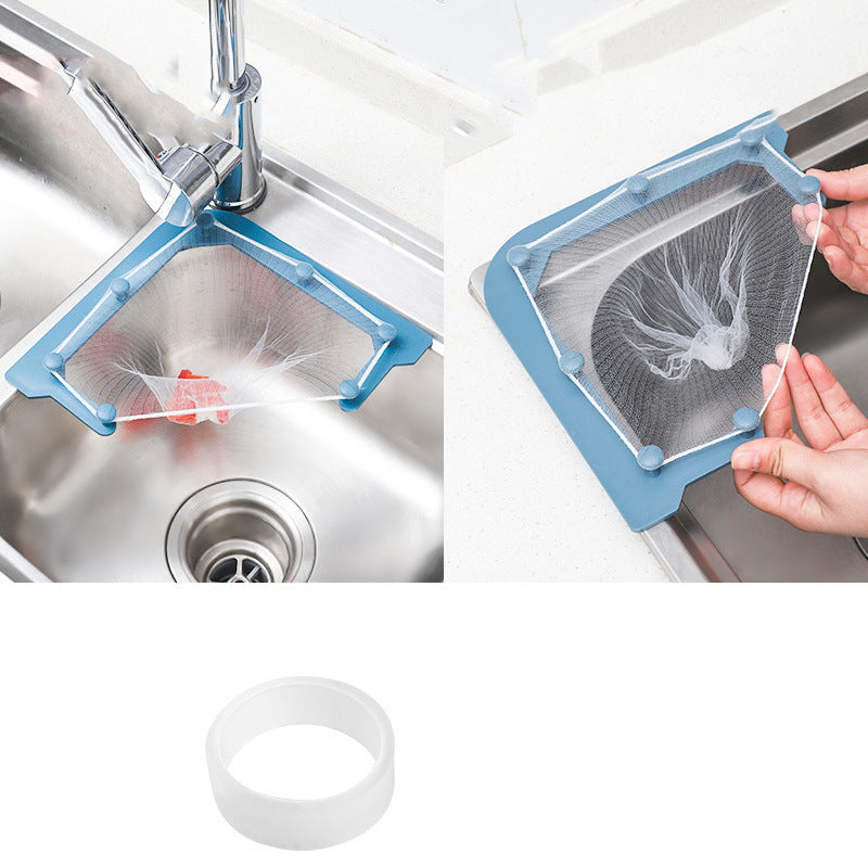 Kitchen Sink Triangle Hanging Net Drain Storage Rack