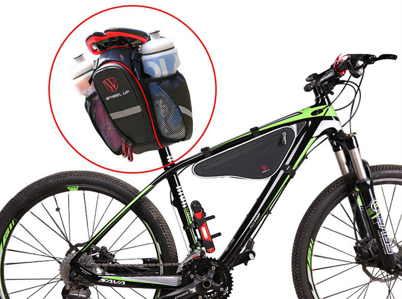 Waterproof Bicycle Tail Bag With Bottle And Phone Storage