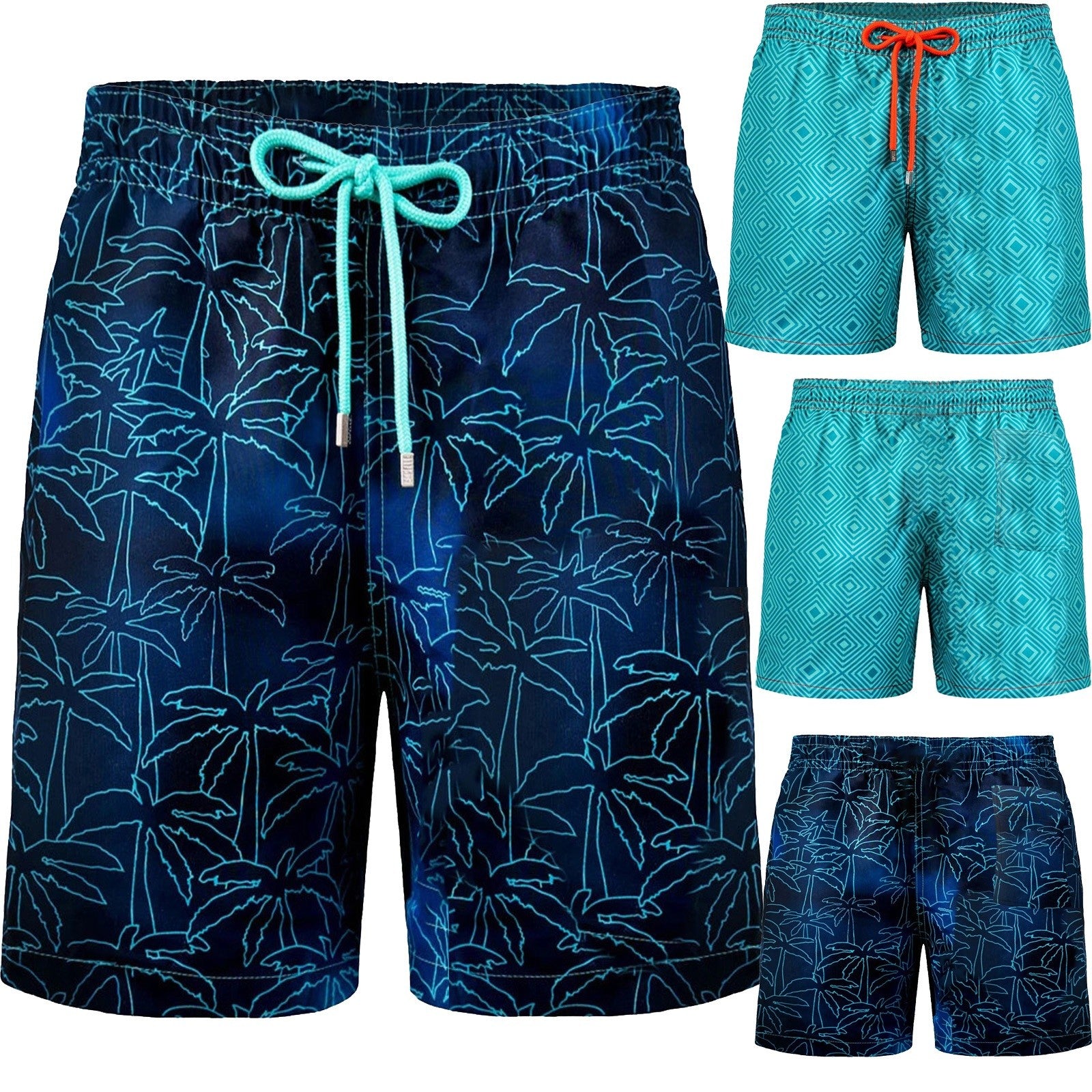 Men’s Beach Print Board Shorts