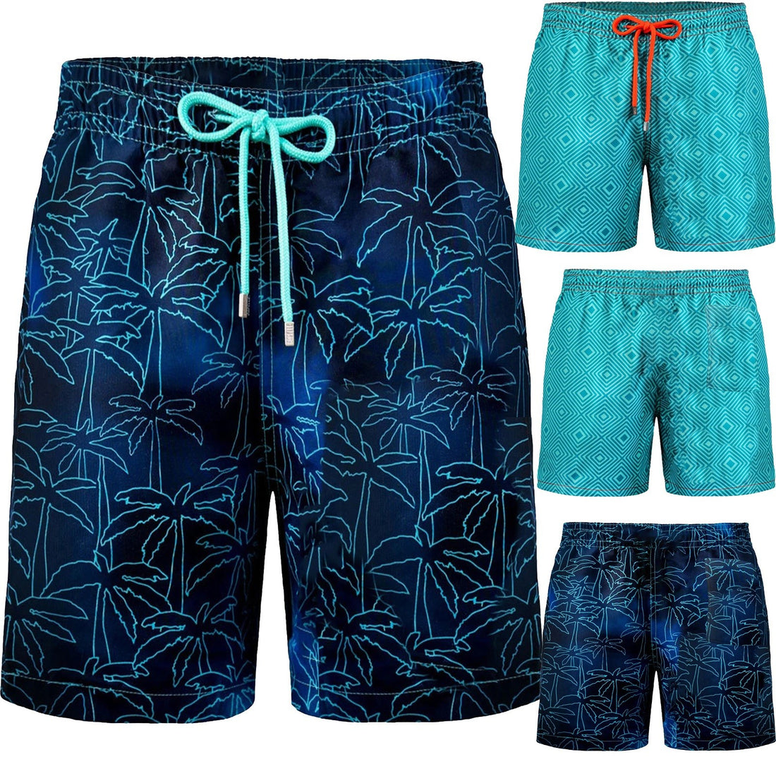 Men’s Beach Print Board Shorts