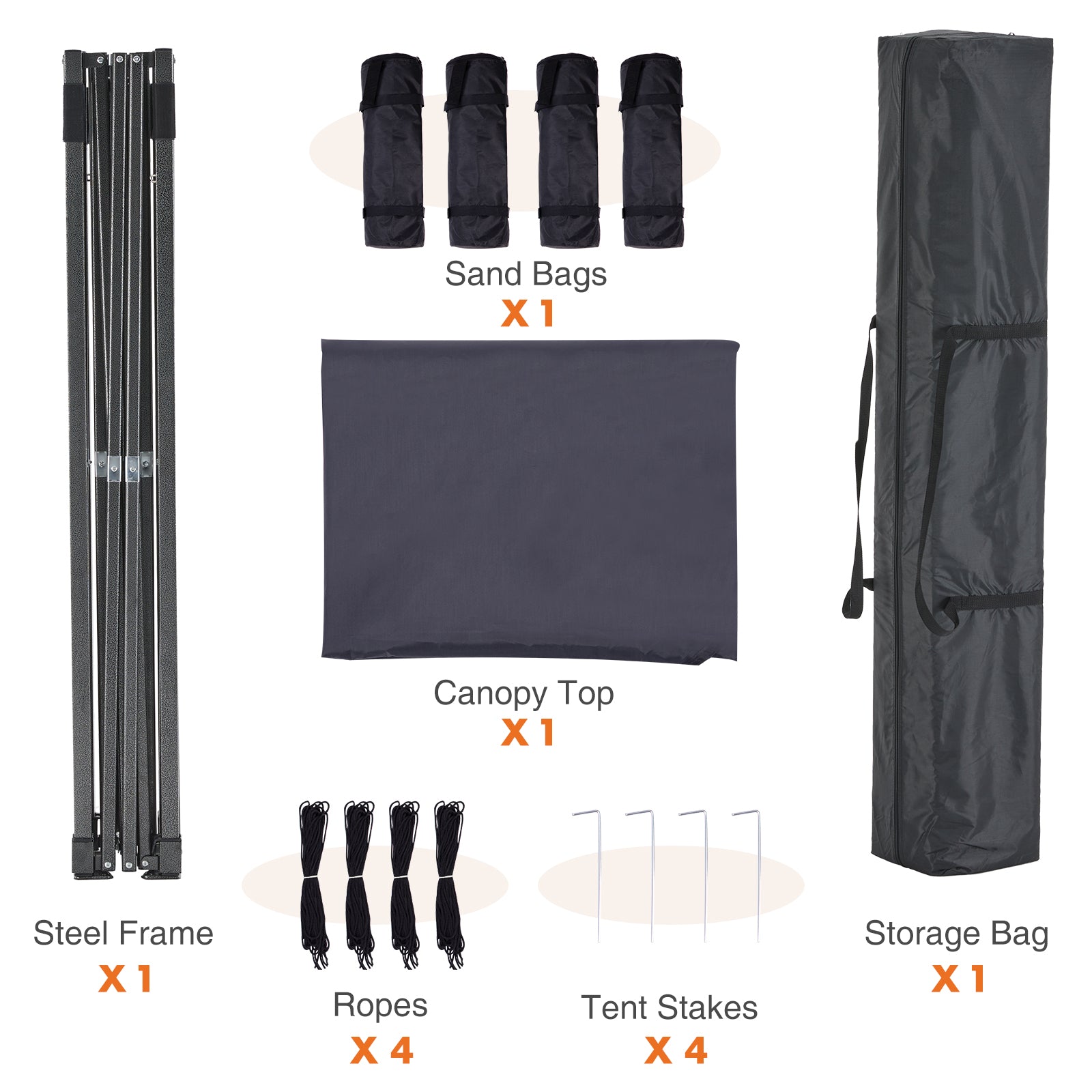 10 x 10 Ft Easy Setup Outdoor Canopy Tent Sun Shelter