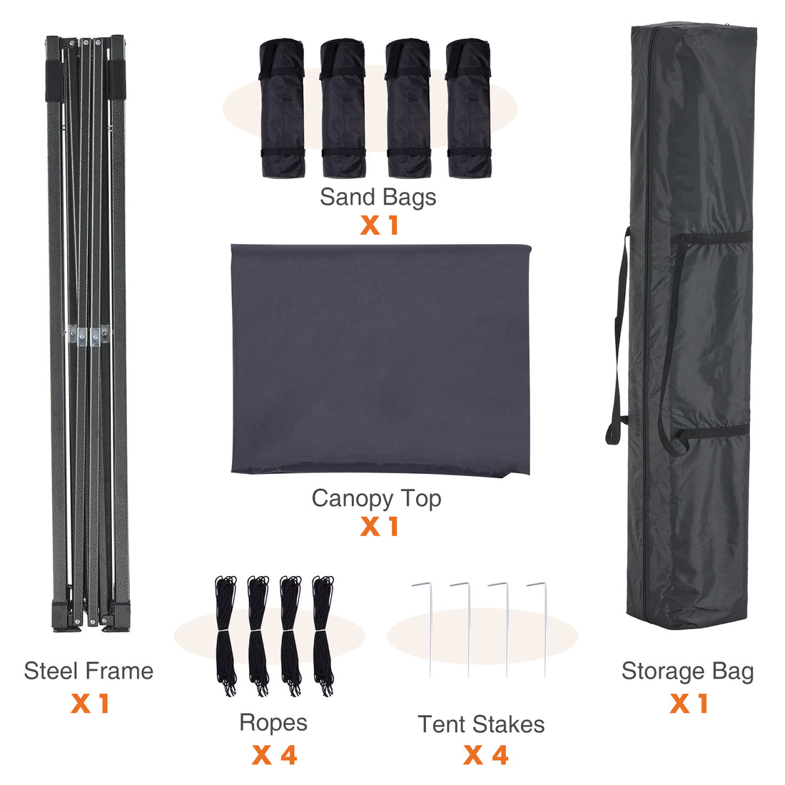 10 x 10 Ft Easy Setup Outdoor Canopy Tent Sun Shelter