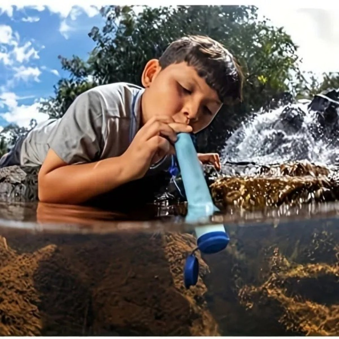 Portable Personal Water Filter For Hiking And Camping