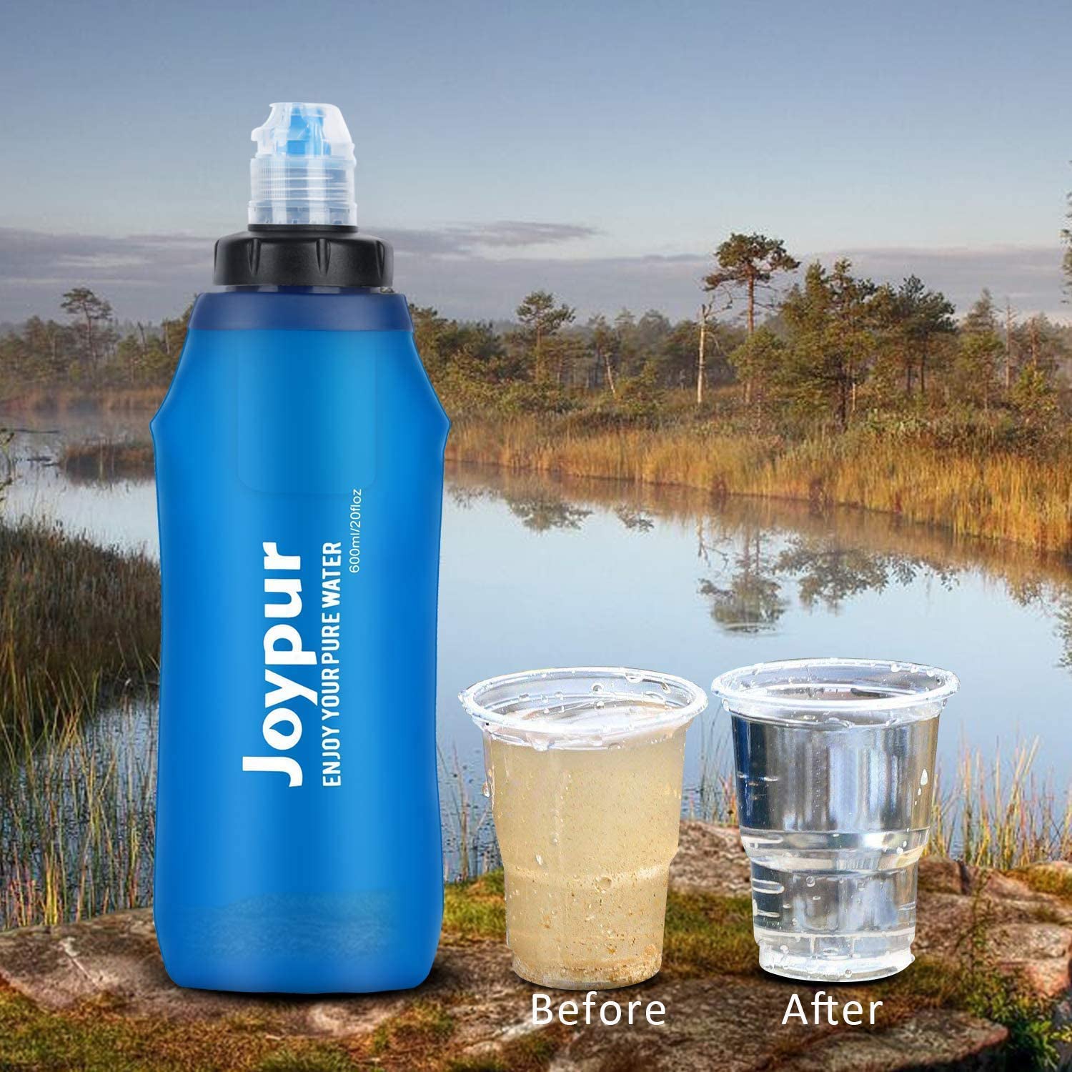 Portable Outdoor Personal Water Purifier Filter Straw System