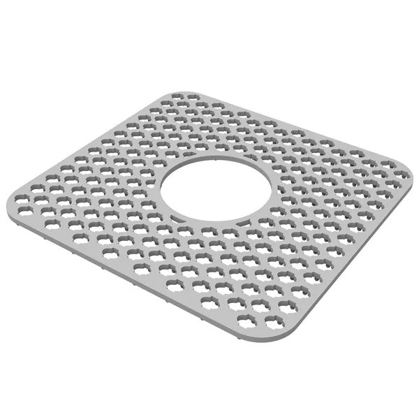 Silicone Grid Sink Mat With Central Drain Hole Protector