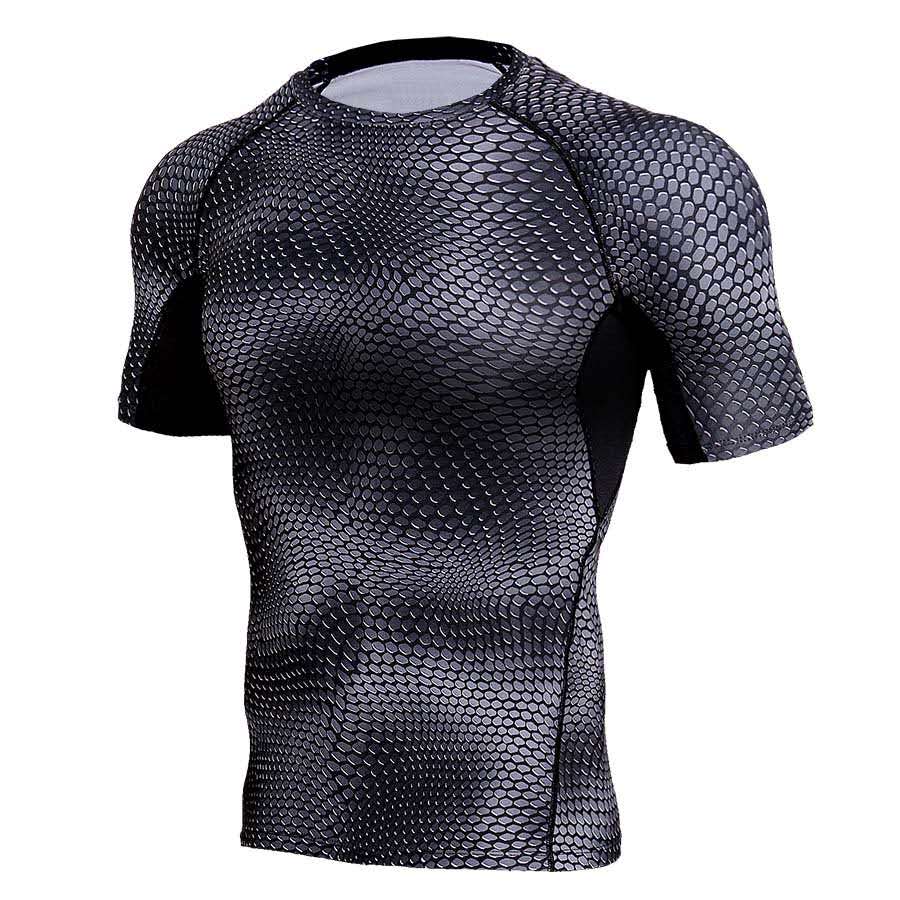 YD Snake BJJ Compression Rash Guard Training Shirt