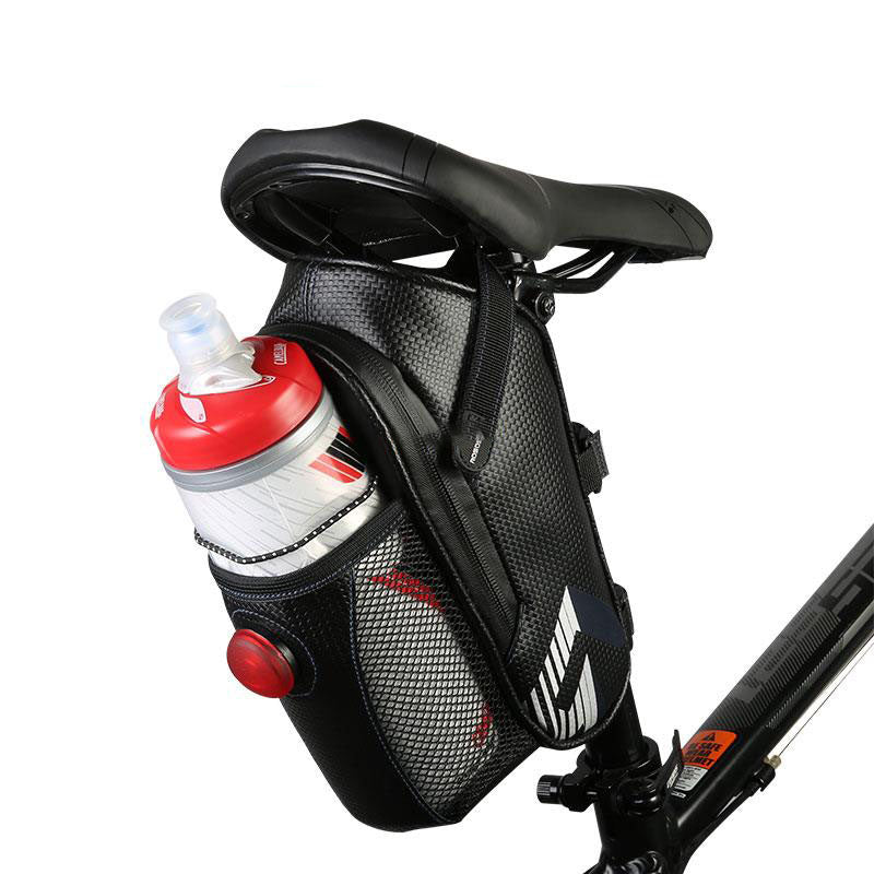 Bicycle Saddle Storage Bag with Waterbottle Holder