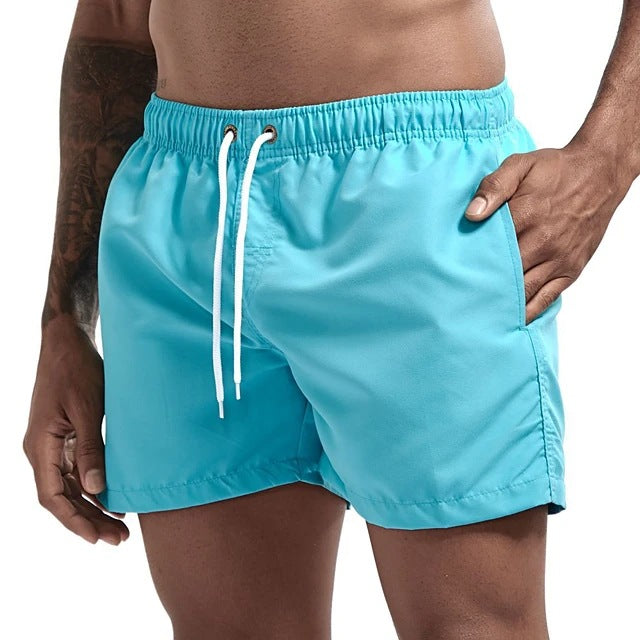 Men’s Candy Color Casual Beach Shorts