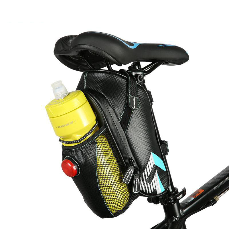 Bicycle Saddle Storage Bag with Waterbottle Holder