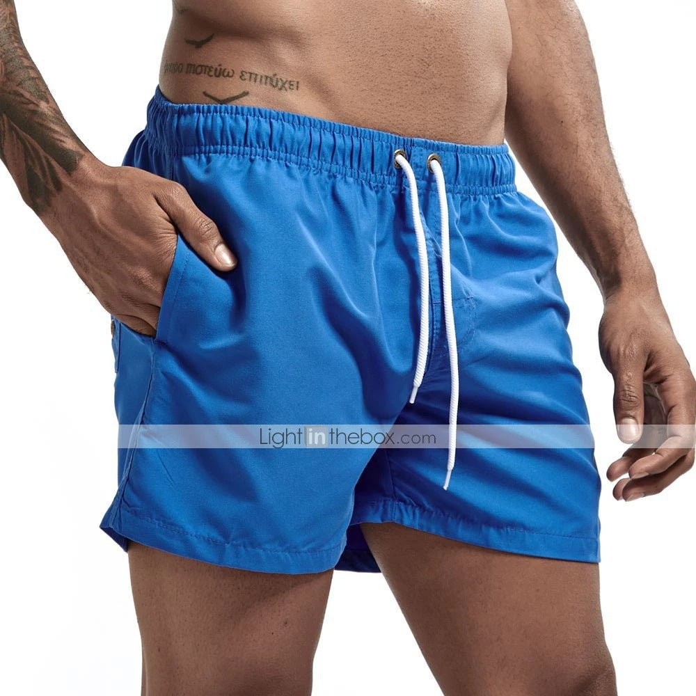 Men’s Candy Color Casual Beach Shorts