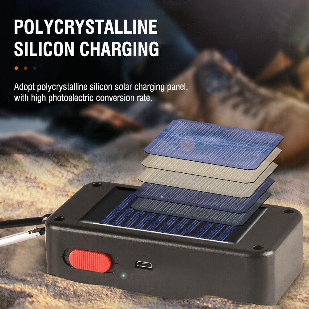 Solar Portable Rechargeable Camping Lantern for Hiking and Tent Use