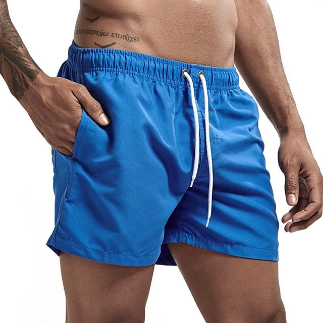 Men’s Candy Color Casual Beach Shorts