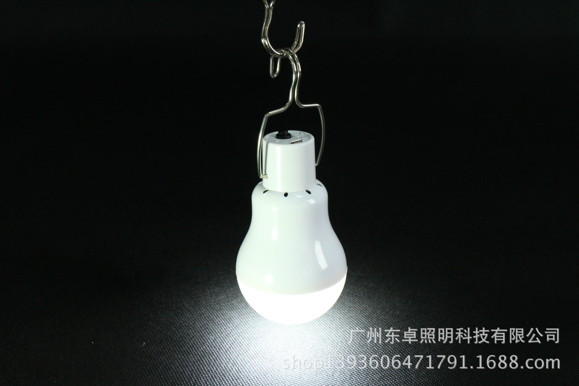 Solar LED Camping Tent Lamp Portable Rechargeable Work Light