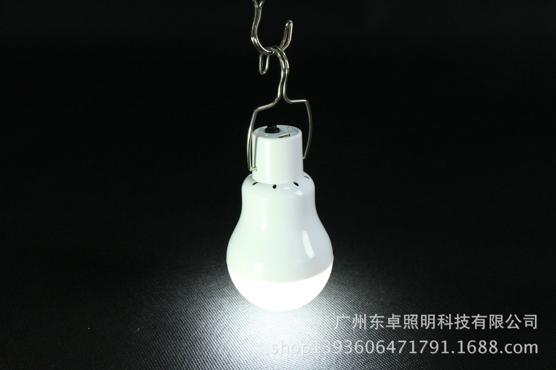 Solar LED Camping Tent Lamp Portable Rechargeable Work Light