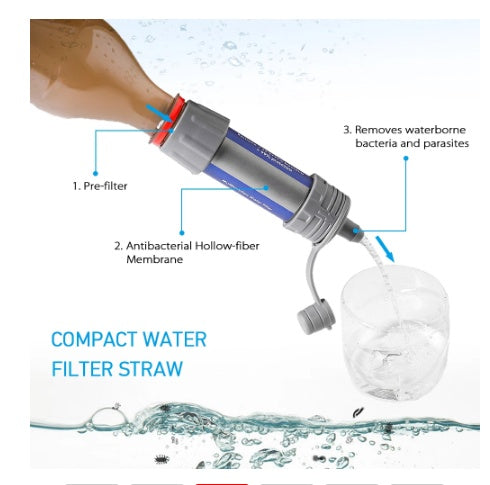Mini Portable Outdoor Direct Drinking Water Filter Straw