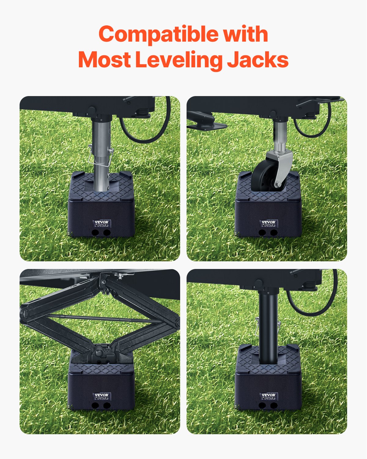 6 Inch Heavy Duty RV Leveling Block 6000 Lbs Capacity