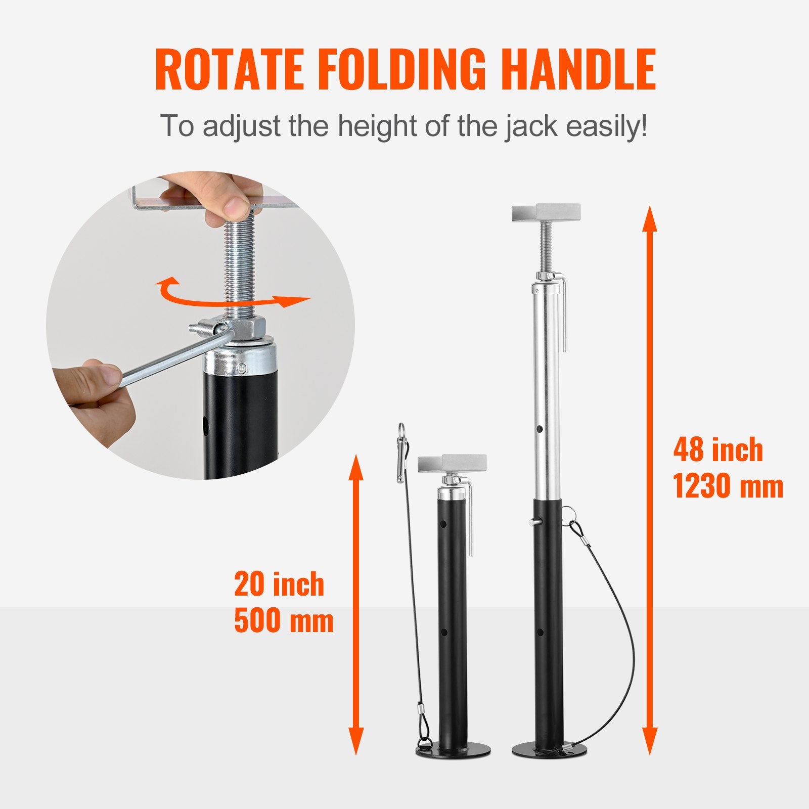 RV 5000 Lbs Slide-Out Stabilizer Jacks