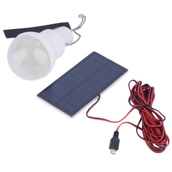 Solar LED Camping Tent Lamp Portable Rechargeable Work Light