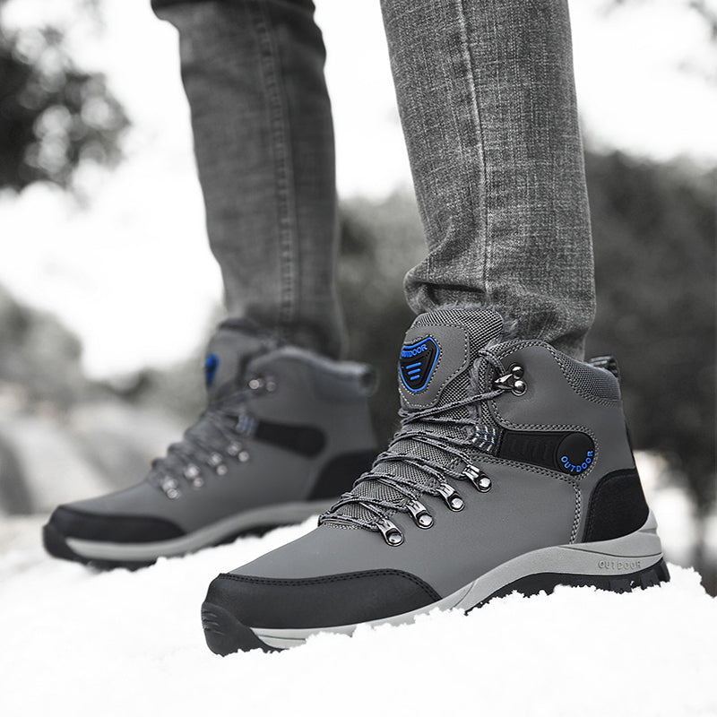 Winter Snow Boots Men Warm Plush Ankle Boots
