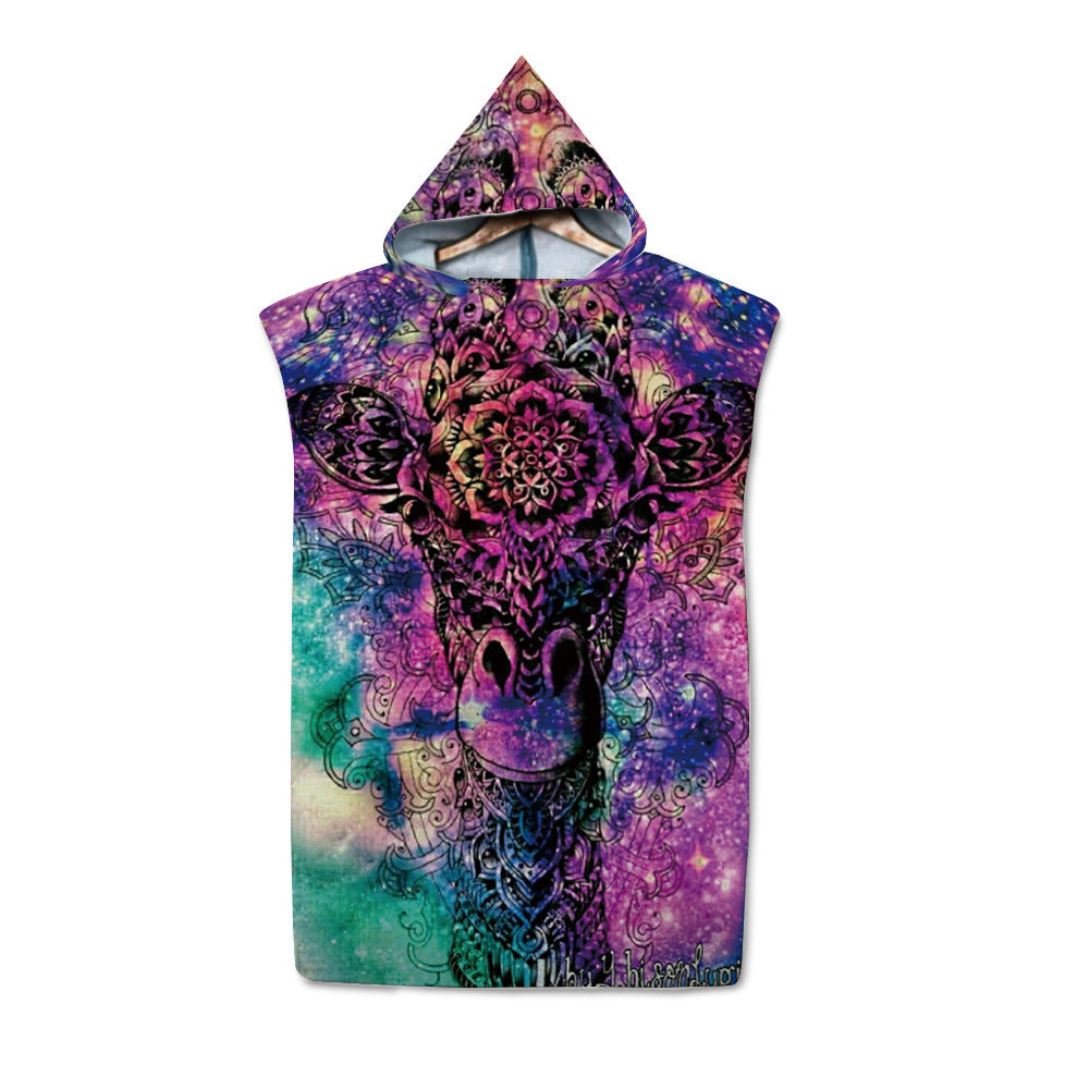 Beach Sun Protection Wearable Swimming Towel