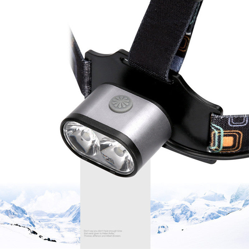 LED USB Rechargeable Headlamp Head-Mounted Outdoor Light