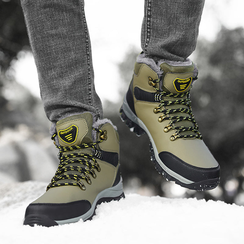Winter Snow Boots Men Warm Plush Ankle Boots