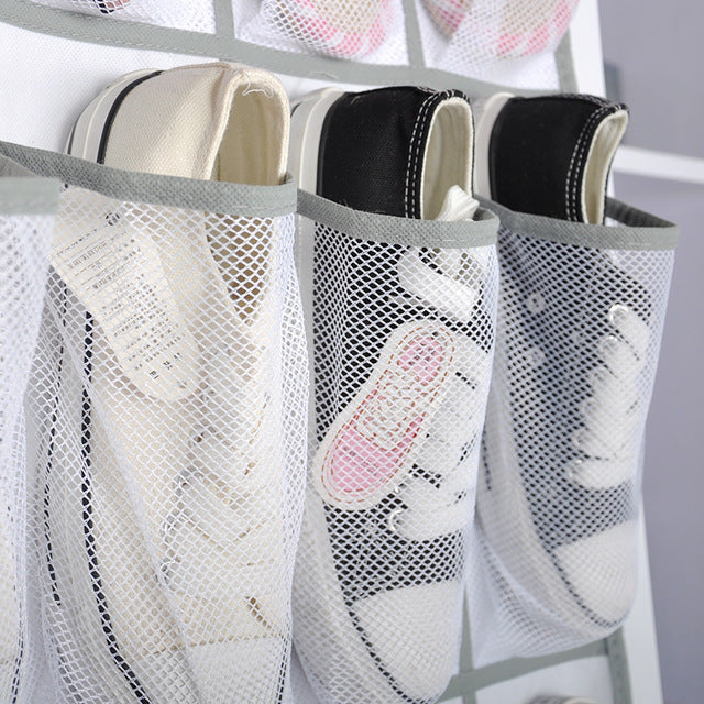 24 Pocket Door Hanging Shoe Storage Rack