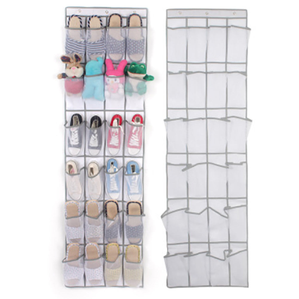 24 Pocket Door Hanging Shoe Storage Rack