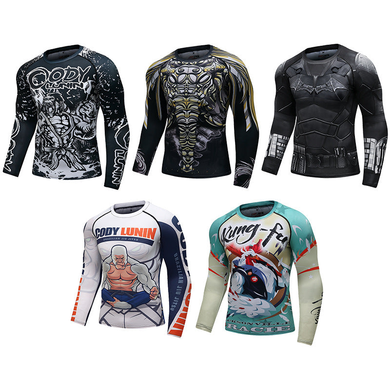 Sundial Brazilian Jiu-Jitsu Compression Rash Guard Training Top